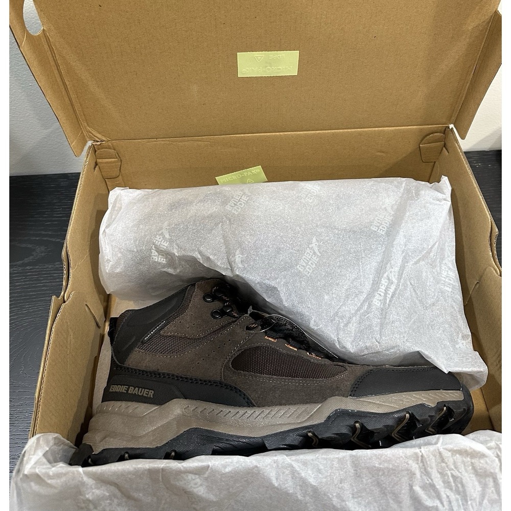 NEW Eddie Bauer Bonham Hiking Outdoor Boots MENS Brown Lace Up Leather SIZE 9.5 - Picture 10 of 11